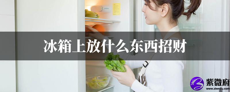 冰箱上放什麽东西招财